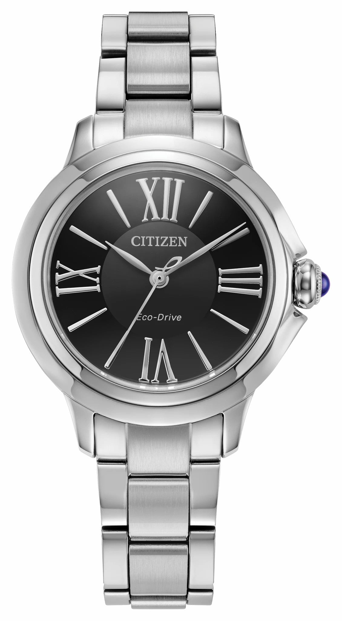 Citizen Citizen L Ceci Black Dial Stainless Steel Bracelet EM1160-58E