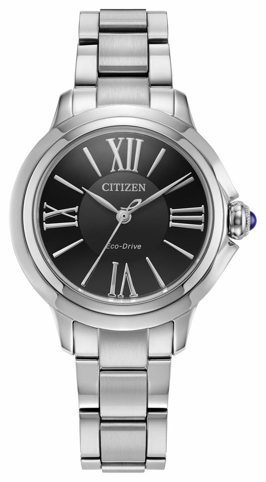 Citizen Citizen L Ceci Black Dial Stainless Steel Bracelet EM1160-58E