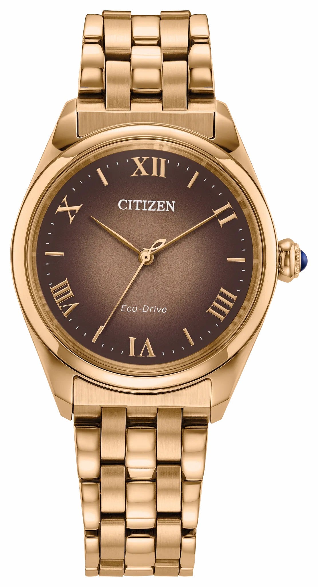 Citizen Citizen L Classic Brown Dial Stainless Steel Bracelet EM1143-81Z
