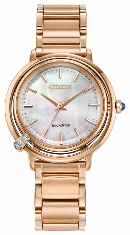 Citizen Citizen L Arcly White Dial Stainless Steel Bracelet EM1098-68D