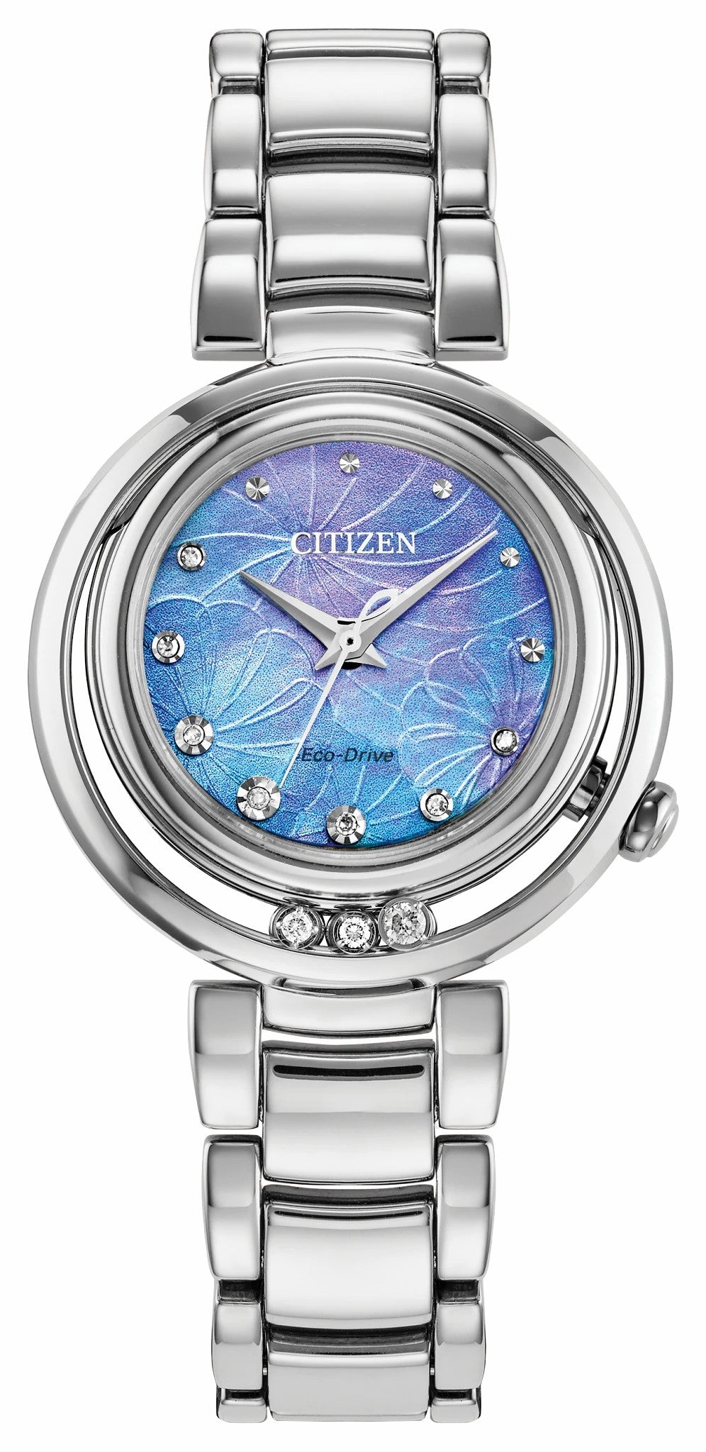 Citizen Citizen L Arcly Blue Dial Stainless Steel Bracelet EM1110-56N