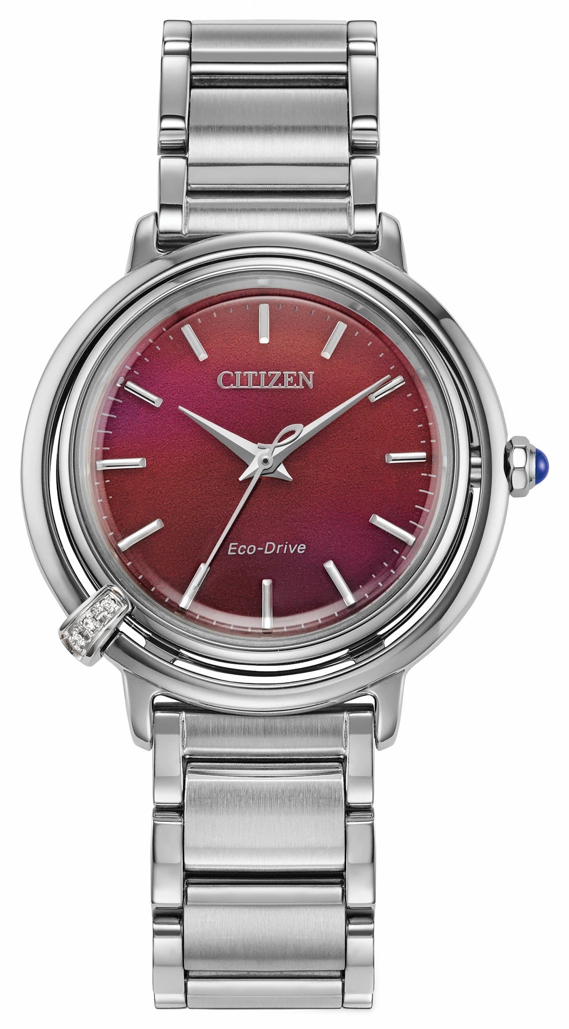 Citizen Citizen L Arcly Red Dial Stainless Steel Bracelet EM1091-67X