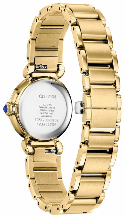 Citizen Citizen L Mae Black Dial Stainless Steel Bracelet EM1132-88H