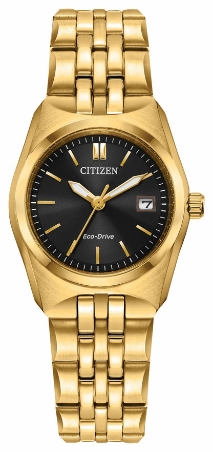 Citizen Corso Black Dial Stainless Steel Bracelet EW2293-56E