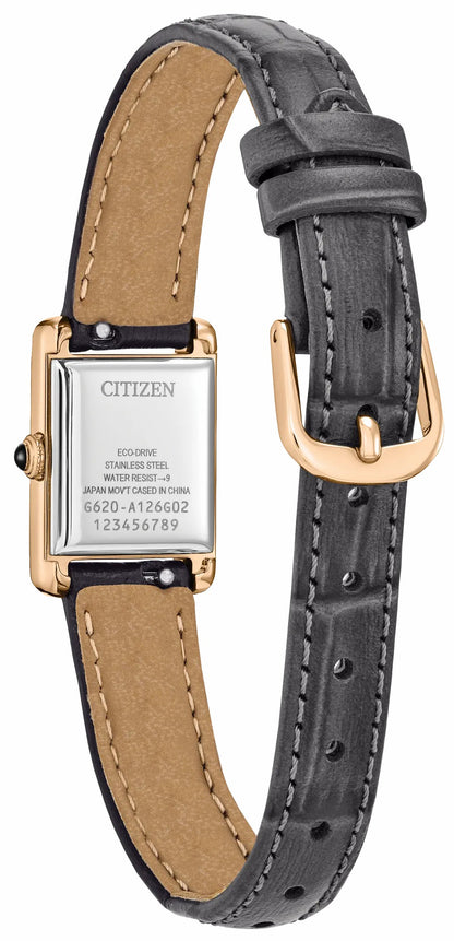 Citizen Fio Roma Beige Dial Leather Strap EG2799-18W