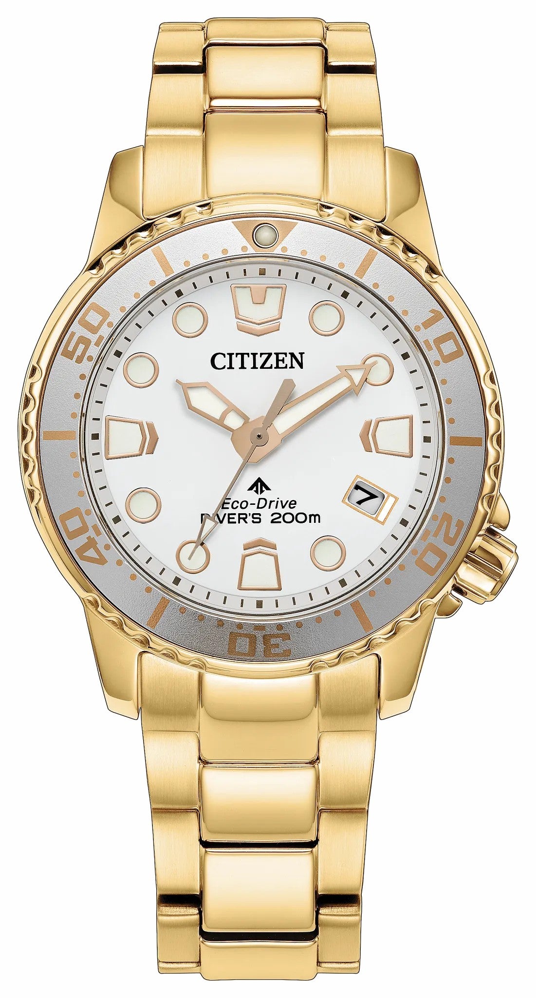 Citizen Promaster Dive White Dial Stainless Steel Bracelet EO2029-54A