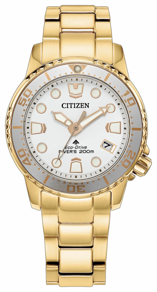 Citizen Promaster Dive White Dial Stainless Steel Bracelet EO2029-54A