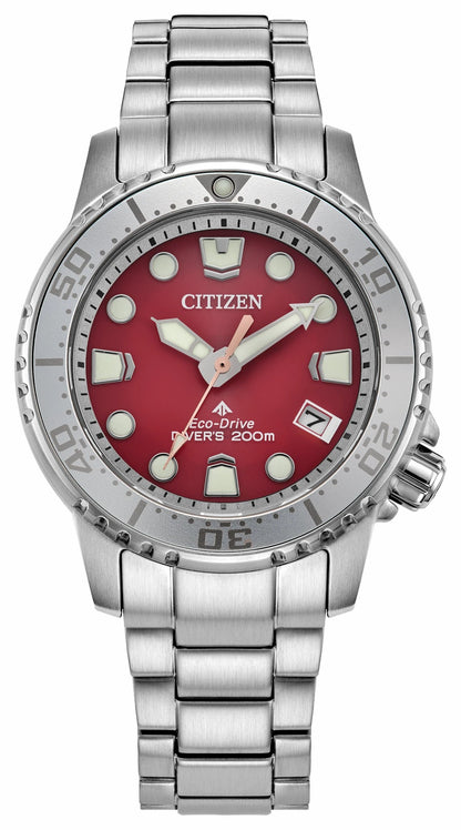 Citizen Promaster Dive Red Dial Stainless Steel Bracelet EO2027-50Z