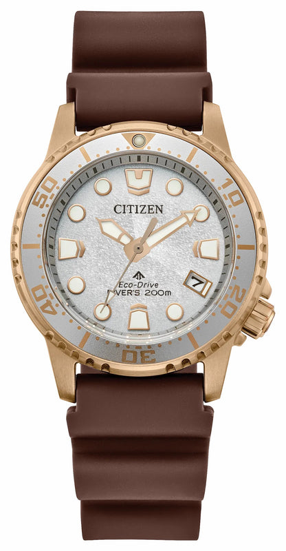 Citizen Promaster Dive Silver-Tone Dial Polyurethane Strap EO2022-02A