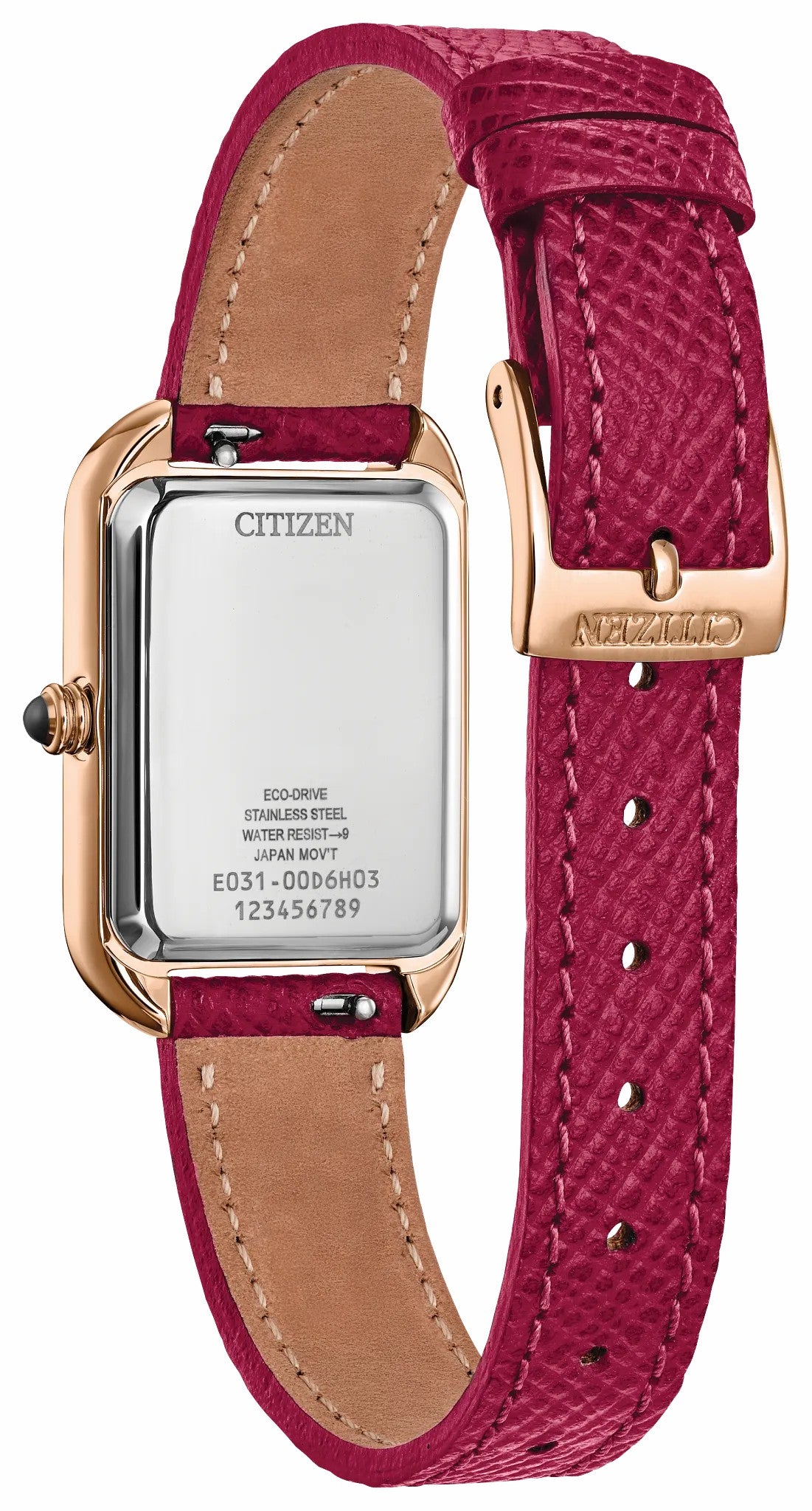 Citizen Dress Classic White Dial Leather Strap EM1193-08D
