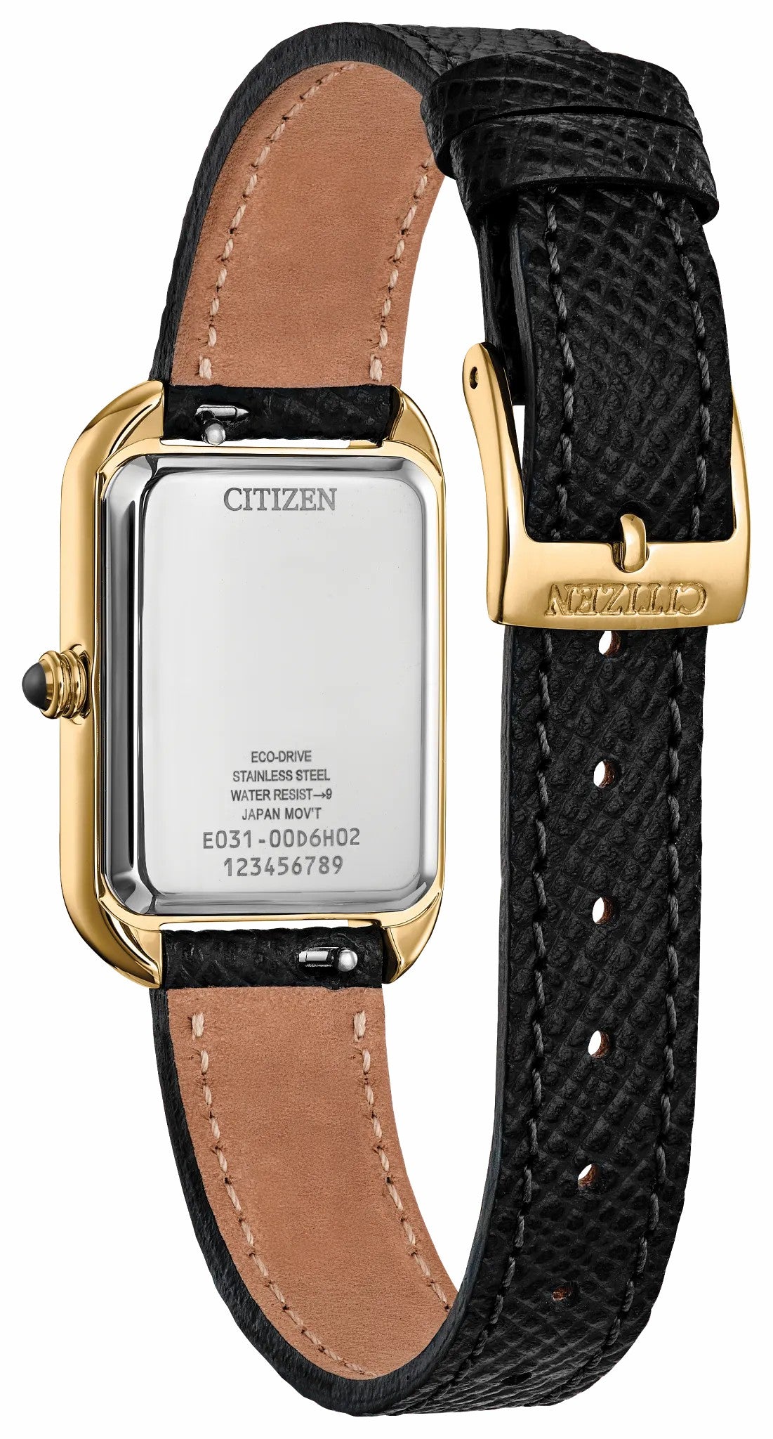Citizen Dress Classic Black Dial Leather Strap EM1192-01E