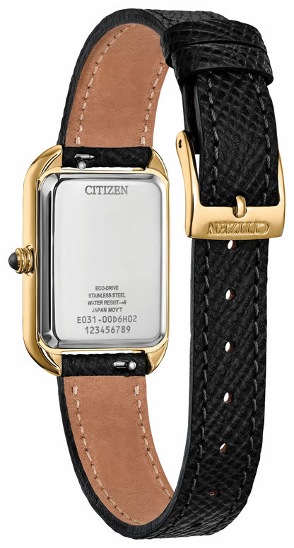 Citizen Dress Classic Black Dial Leather Strap EM1192-01E
