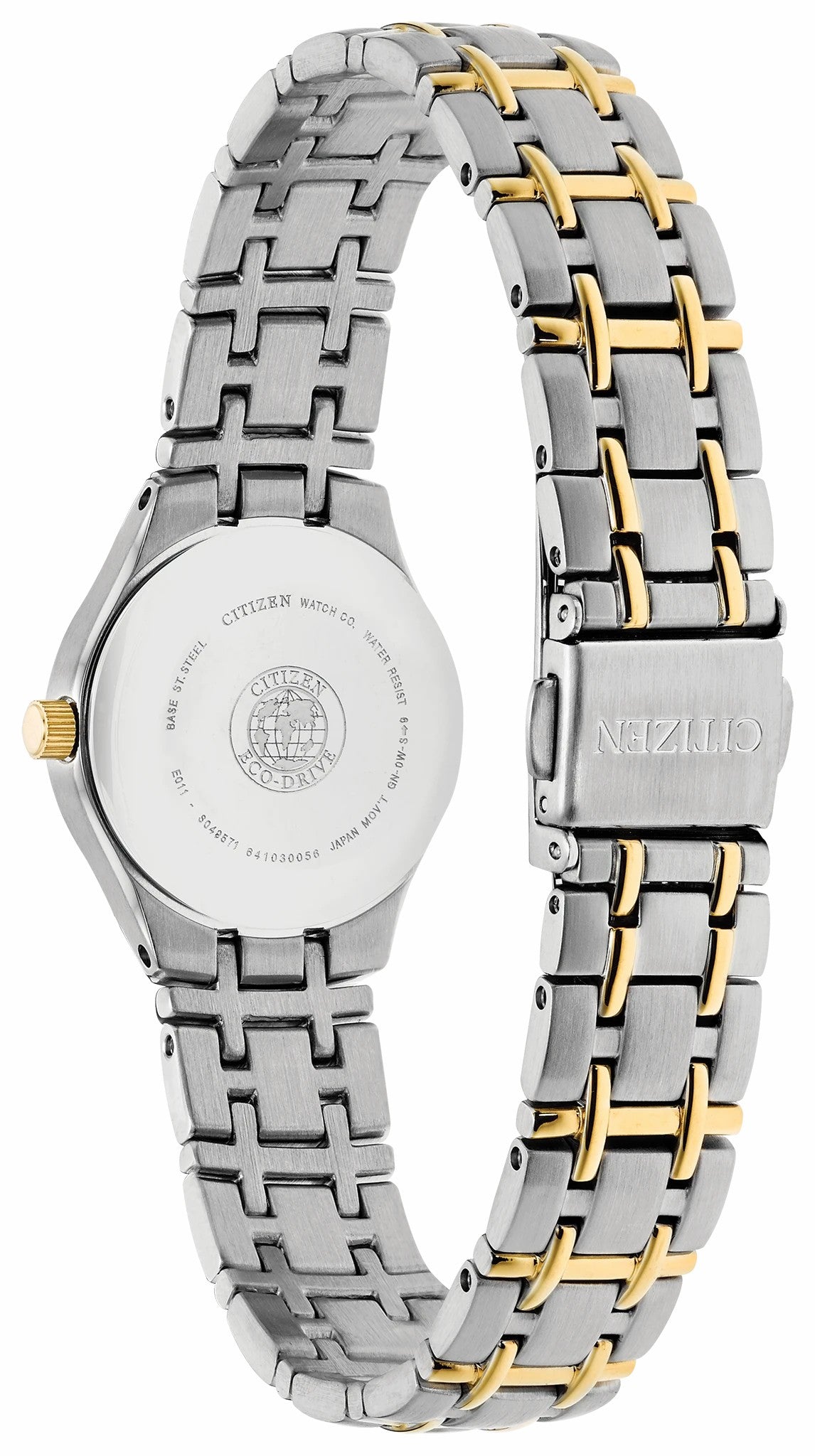 Citizen Corso - Ladies Eco-Drive Two-Tone White Dial Date Watch