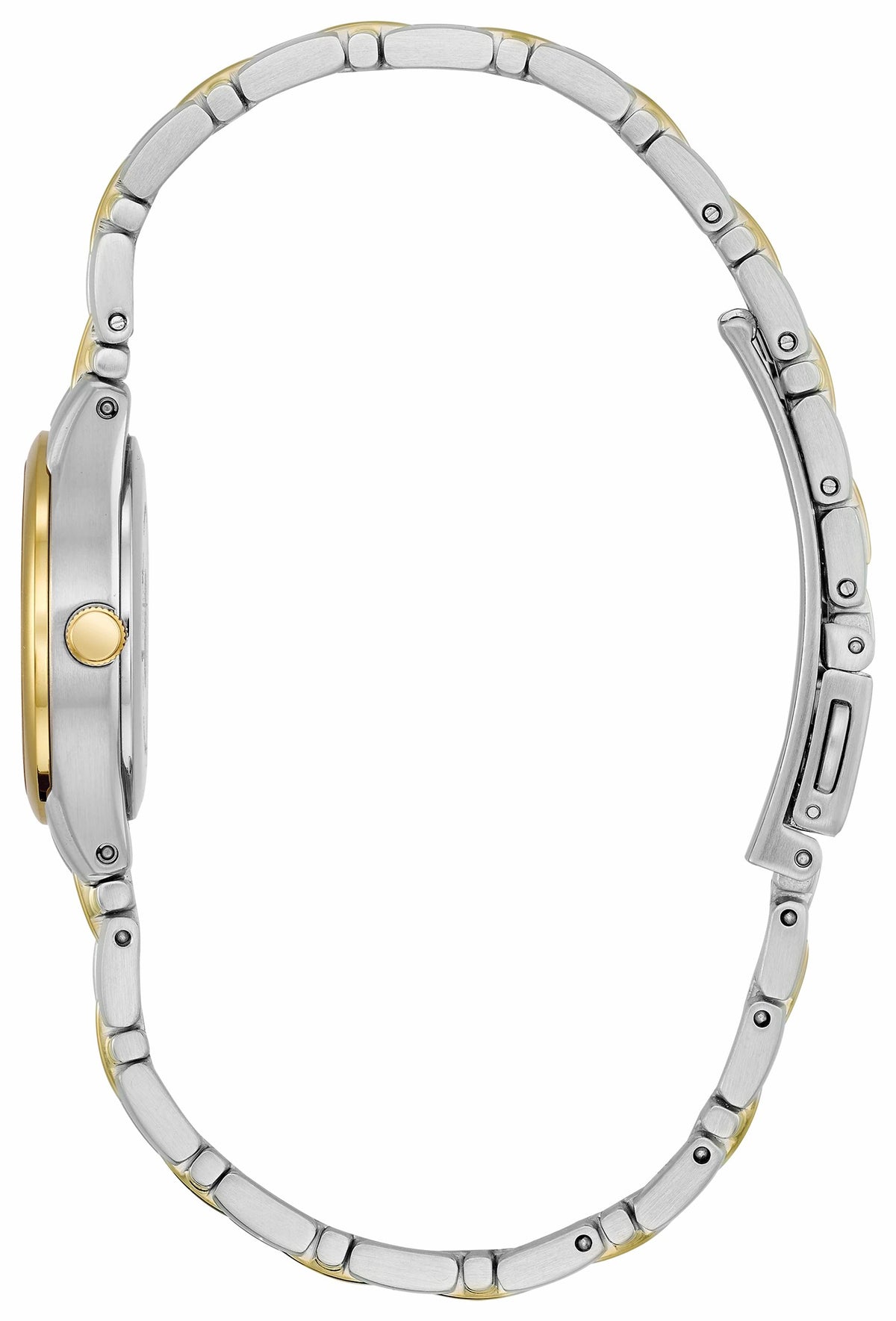 Citizen Corso - Ladies Eco-Drive Two-Tone White Dial Date Watch
