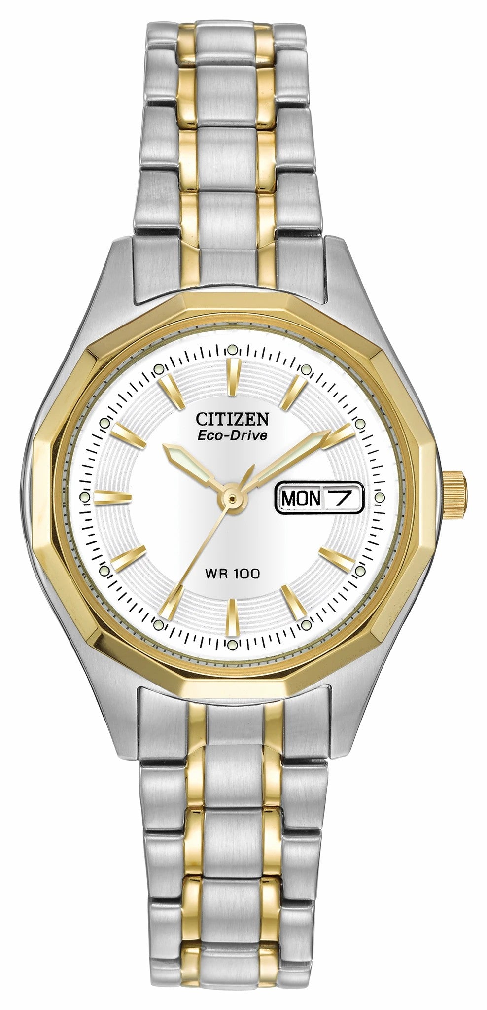 Citizen Corso - Ladies Eco-Drive Two-Tone Calendar Date Watch
