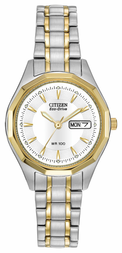 Citizen Corso - Ladies Eco-Drive Two-Tone Calendar Date Watch