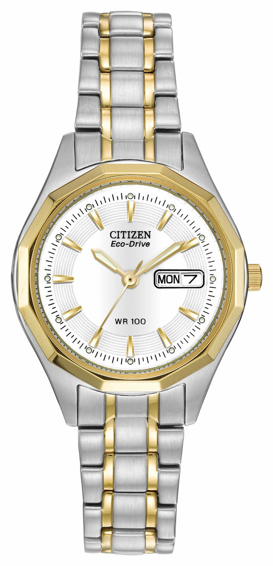 Citizen Corso - Ladies Eco-Drive Two-Tone Calendar Date Watch
