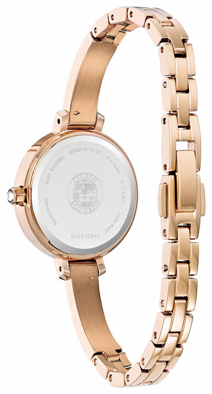 Citizen Silhouette Crystal White Dial Stainless Steel Bracelet EM0863-53D