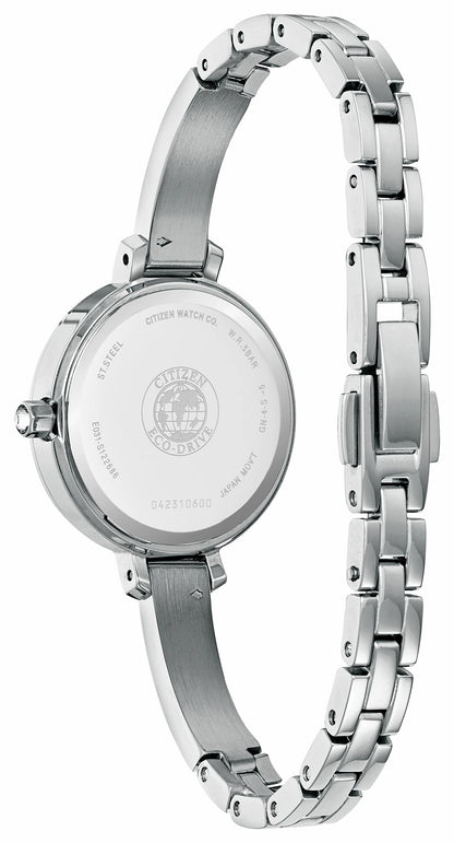 Citizen Silhouette Crystal White Dial Stainless Steel Bracelet EM0860-51D