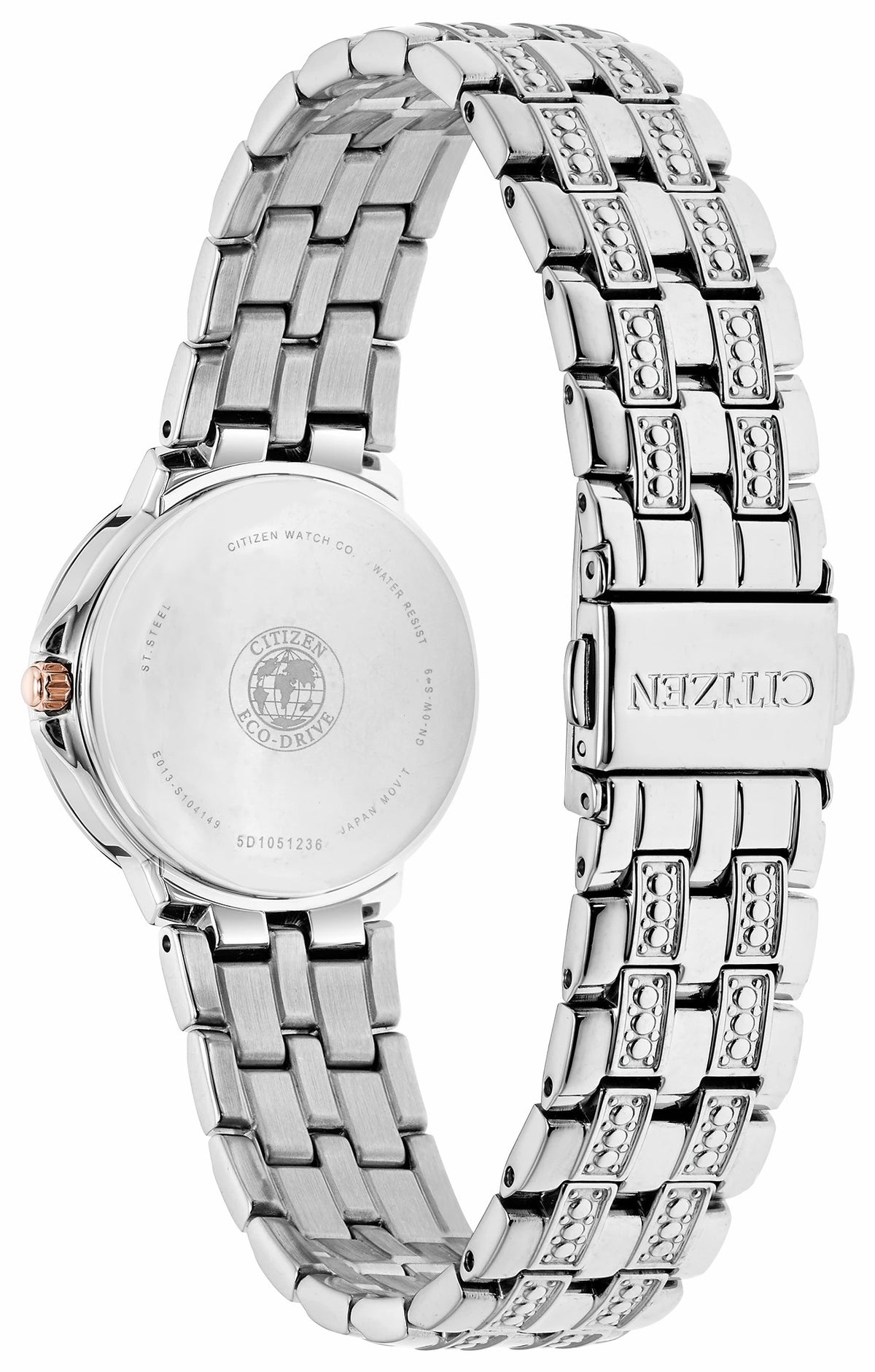 Citizen Silhouette Crystal - Ladies Eco-Drive EW2340-58A Silver Watch