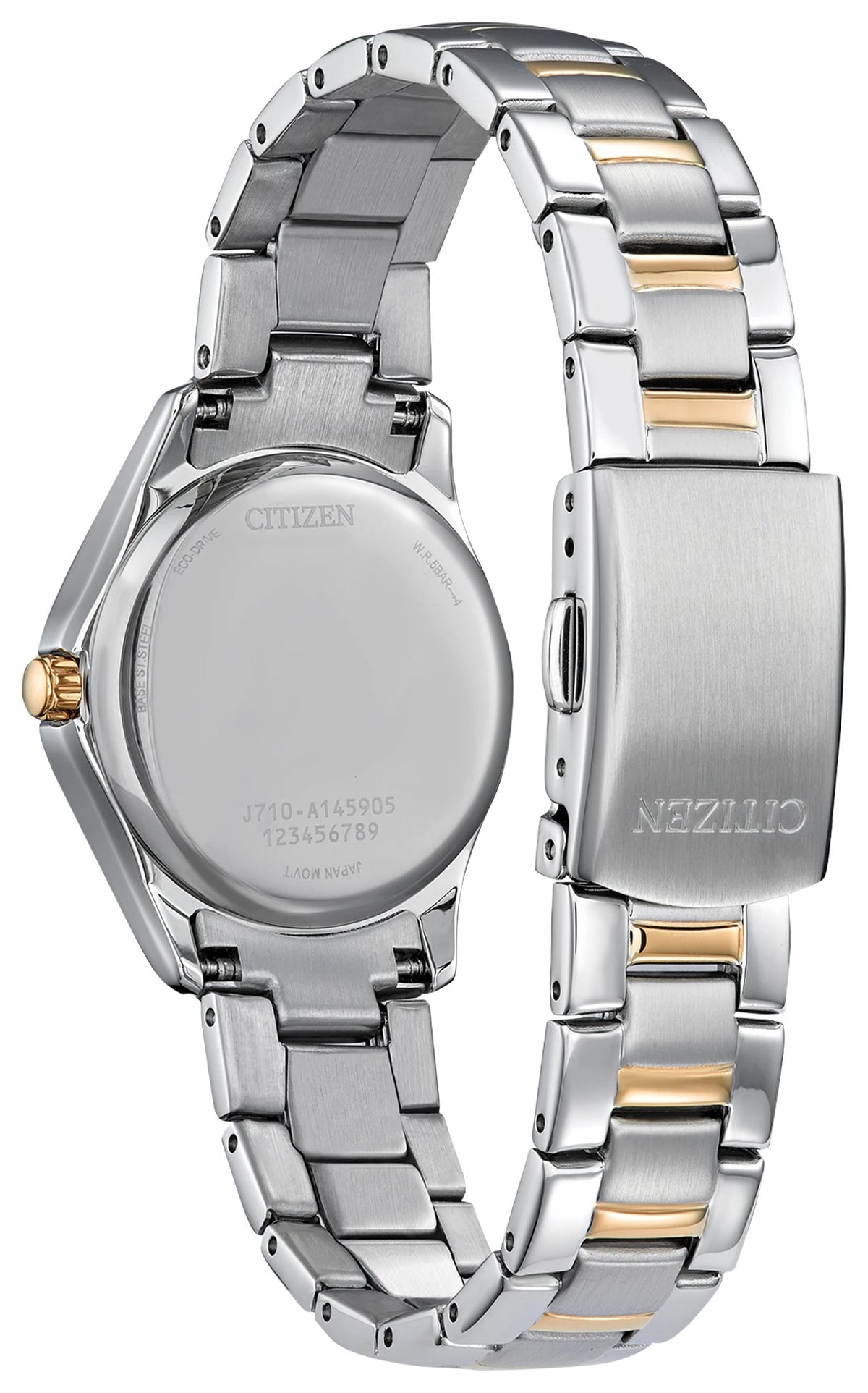 Citizen Crystal Silver-Tone Dial Stainless Steel Bracelet FE1146-71A