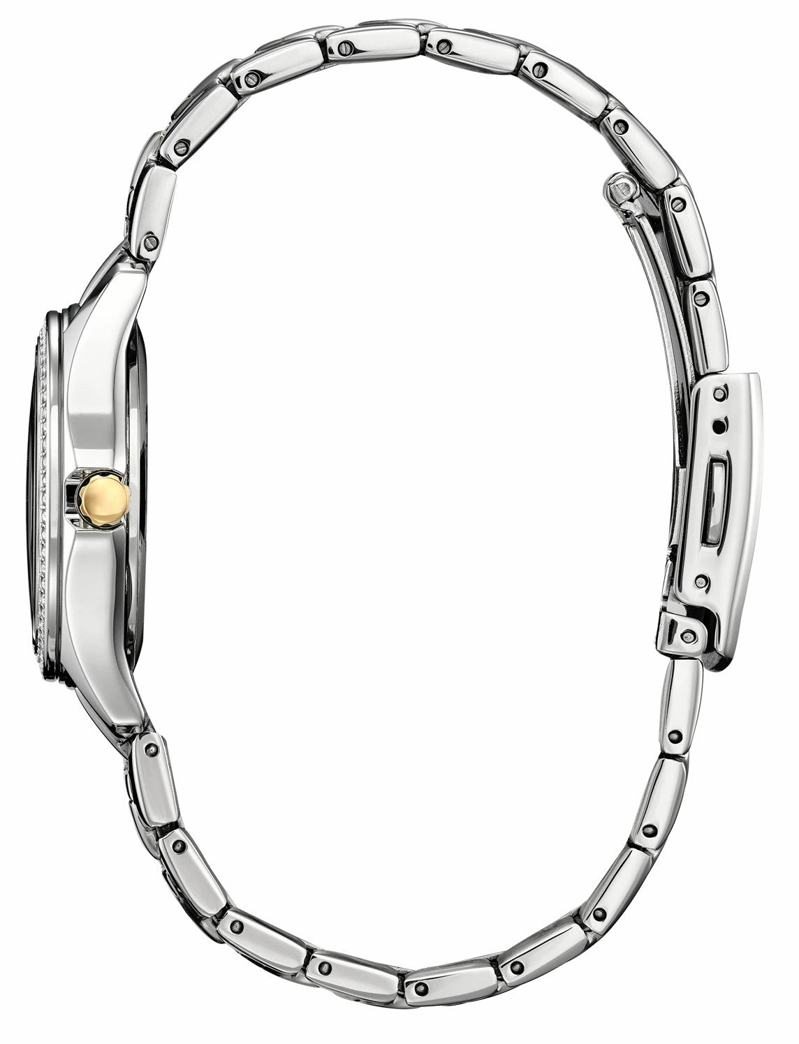 Citizen Crystal Silver-Tone Dial Stainless Steel Bracelet FE1146-71A