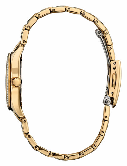 Citizen Crystal Champagne Dial Stainless Steel Bracelet FE1147-79P