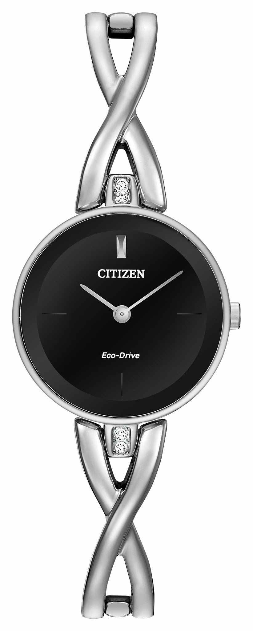 Citizen Axiom - Ladies Eco-Drive EX1420-50E Black Dial Bangle Watch