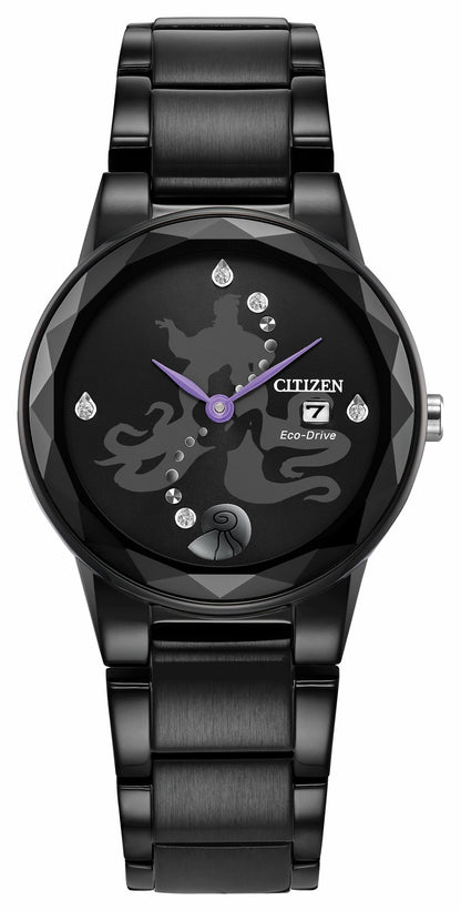 Citizen Ursula Black Dial Stainless Steel Bracelet GA1075-68W