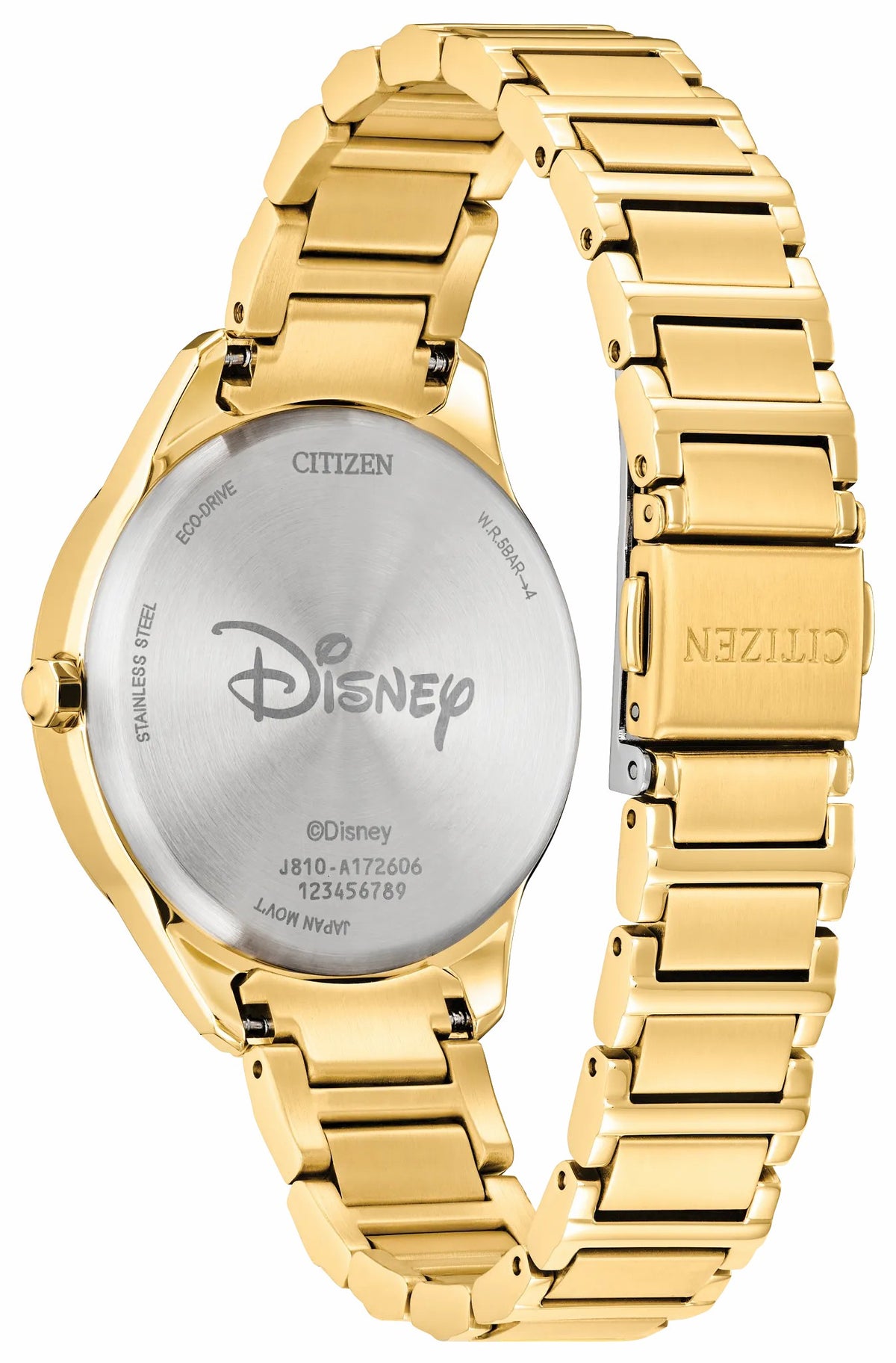 Citizen Mickey Flutterby White Dial Stainless Steel Bracelet FE6192-51D