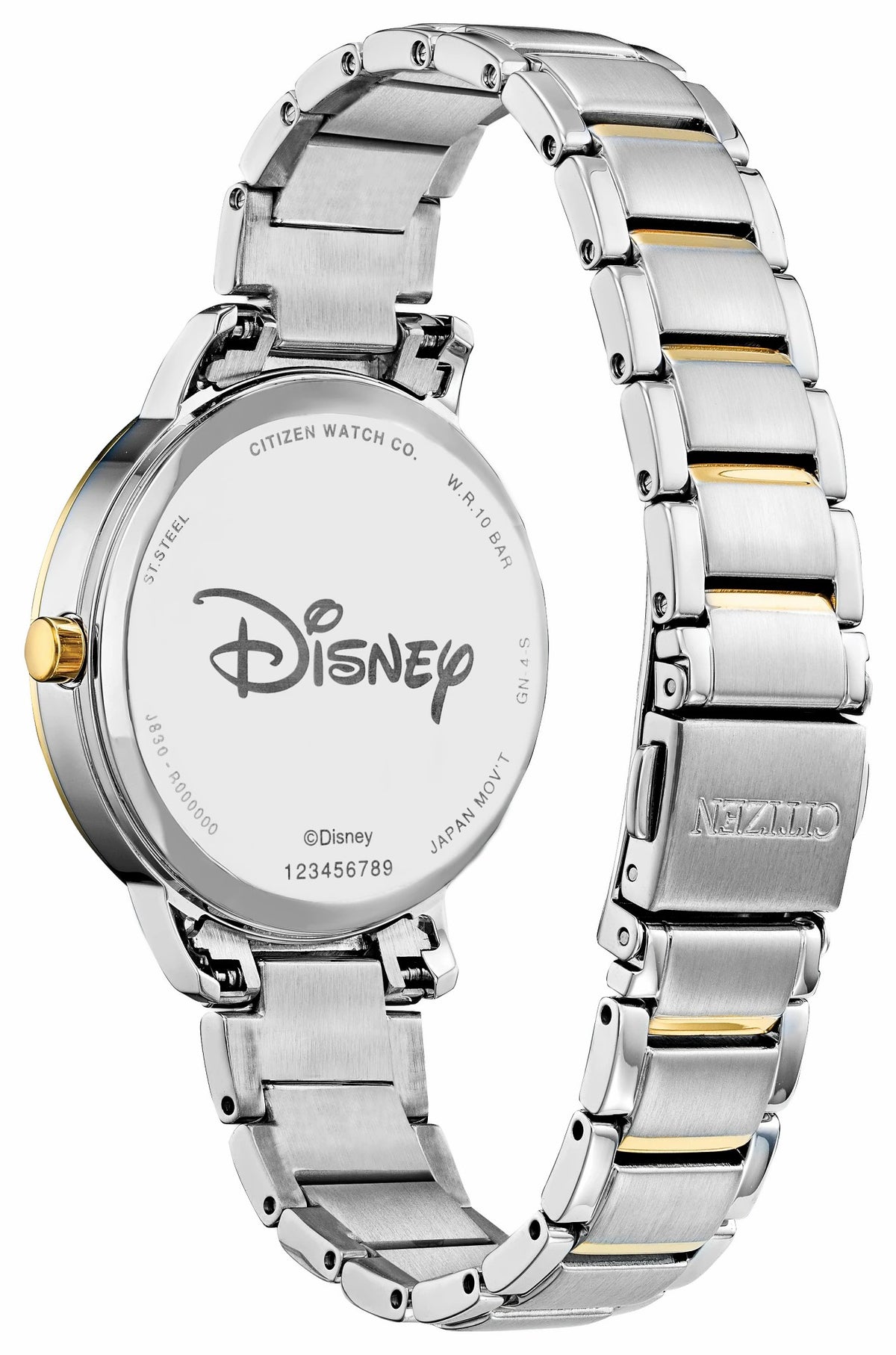 Citizen Mickey Crystal Silver-Tone Dial Stainless Steel Bracelet FE7044-52W