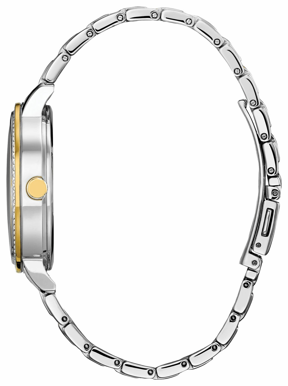 Citizen Mickey Crystal Silver-Tone Dial Stainless Steel Bracelet FE7044-52W