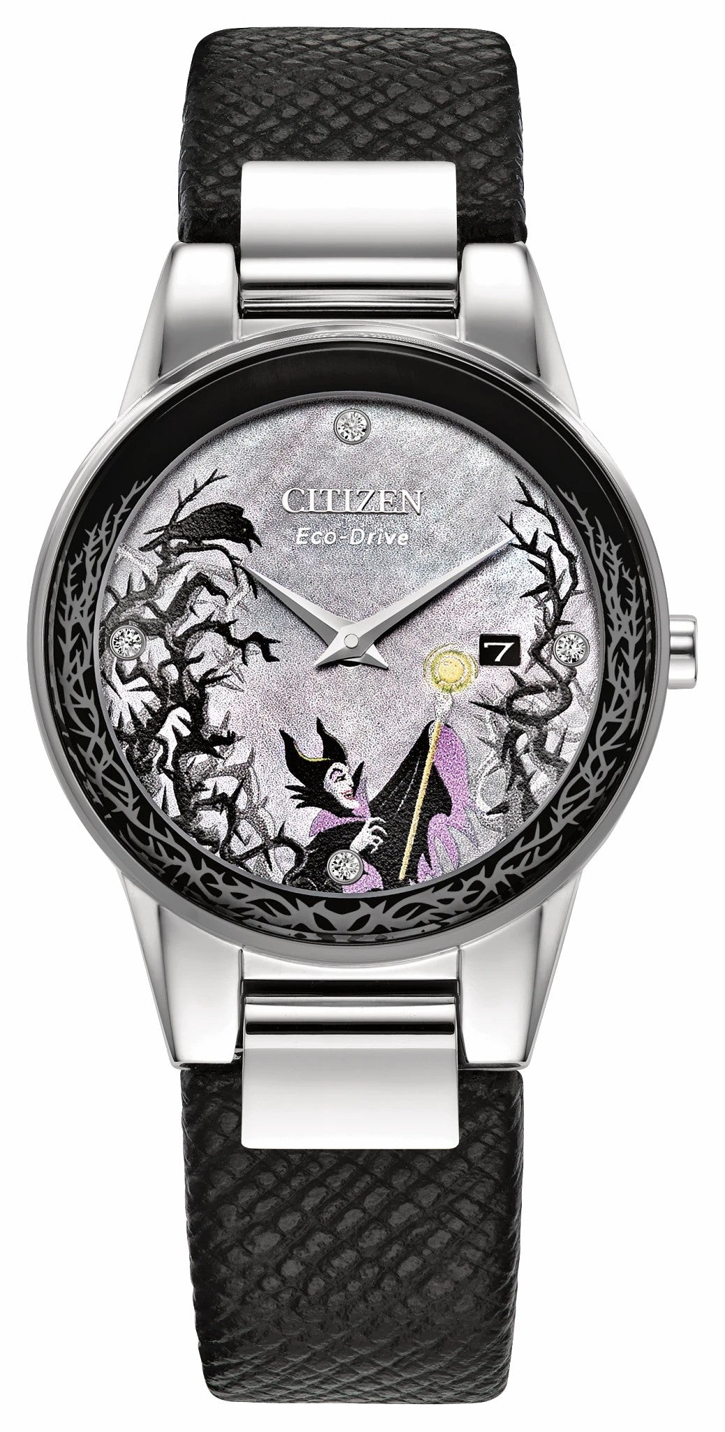 Citizen Maleficent's Charm Gray Dial Leather Strap GA1080-41Y