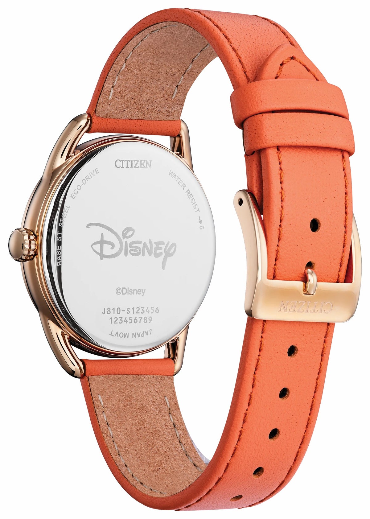 Citizen Gardening Minnie Silver-Tone Dial Leather Strap FE6087-04W