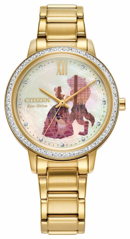 Citizen Belle and Beast Gold-Tone Dial Stainless Steel Bracelet FE7048-51D