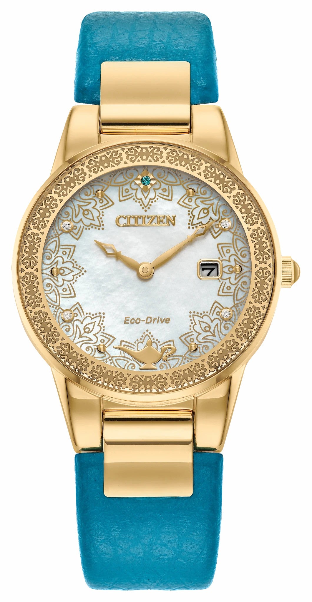 Citizen Aladdin 30th Anniversary White Dial Leather Strap GA1072-07D