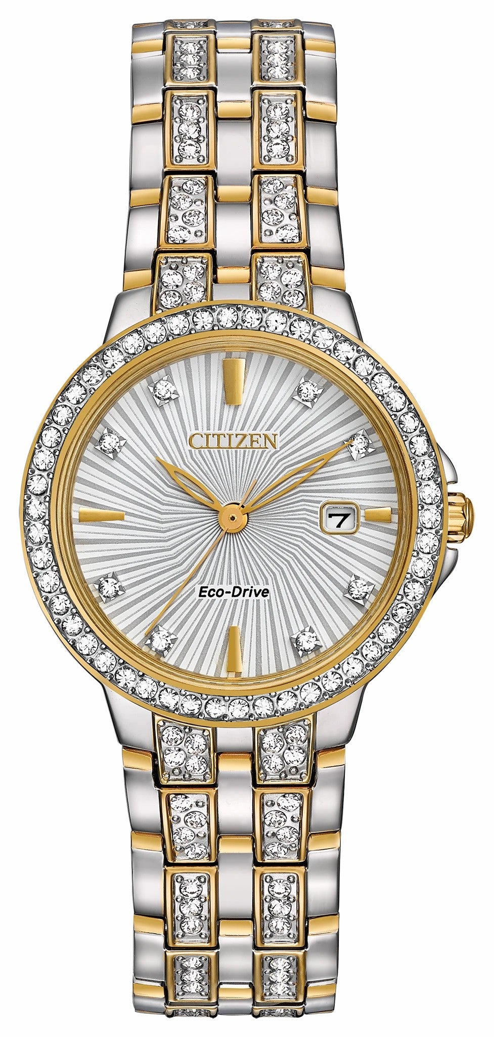 Citizen Silhouette Crystal - Ladies Eco-Drive Sparkle Dimaond Watch