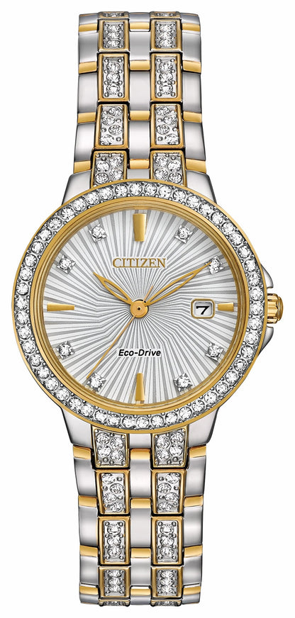 Citizen Silhouette Crystal - Ladies Eco-Drive Sparkle Dimaond Watch