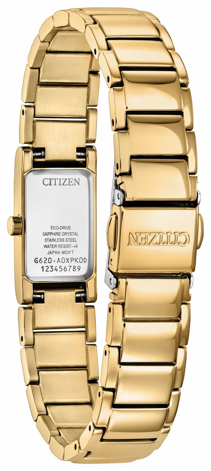 Citizen Axiom Gold-Tone Dial Stainless Steel Bracelet EG7052-59P