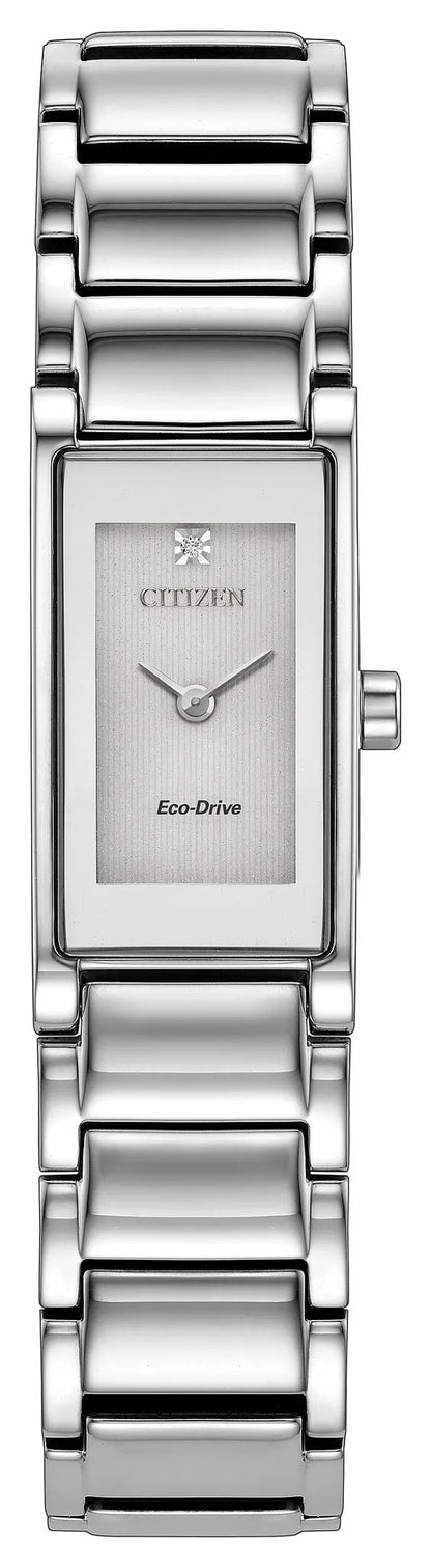 Citizen Axiom Silver-Tone Dial Stainless Steel Bracelet EG7051-51A