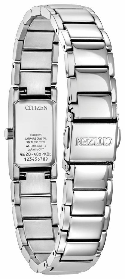 Citizen Axiom Silver-Tone Dial Stainless Steel Bracelet EG7051-51A