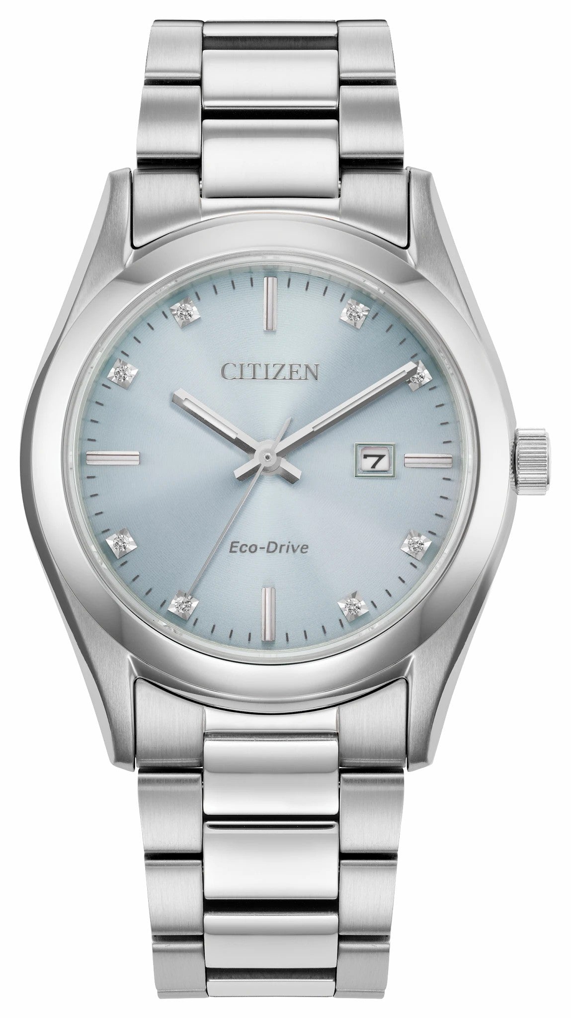 Citizen Sport Luxury Light Blue Dial Stainless Steel Bracelet EW2700-54L