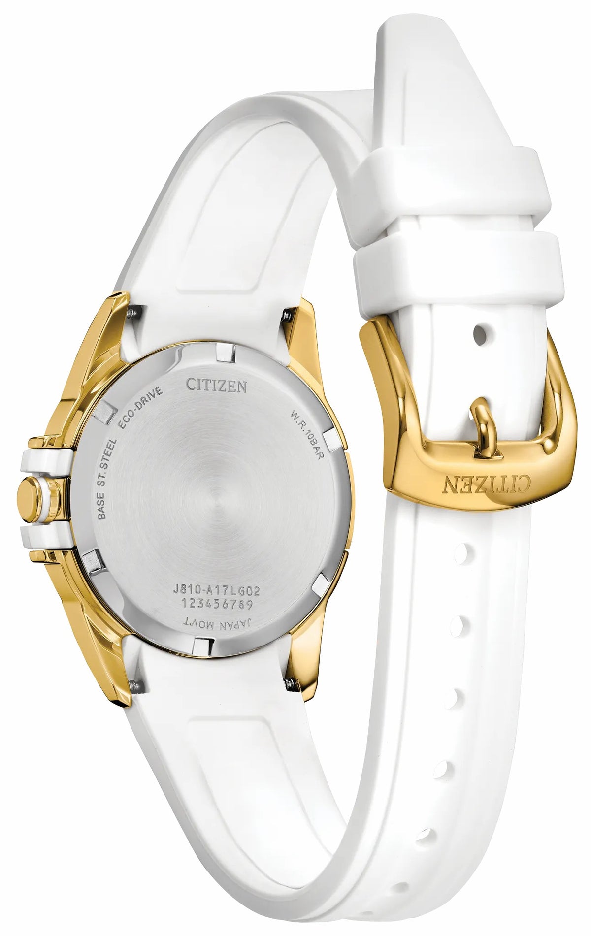 Citizen Veya Silver-Tone Dial Silicone Strap FE1262-03A