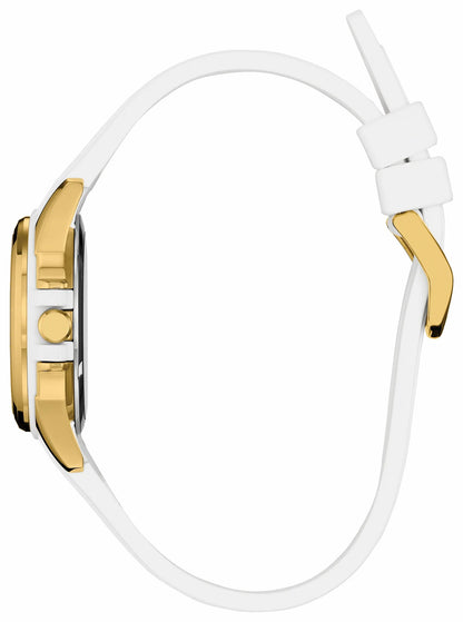 Citizen Veya Silver-Tone Dial Silicone Strap FE1262-03A