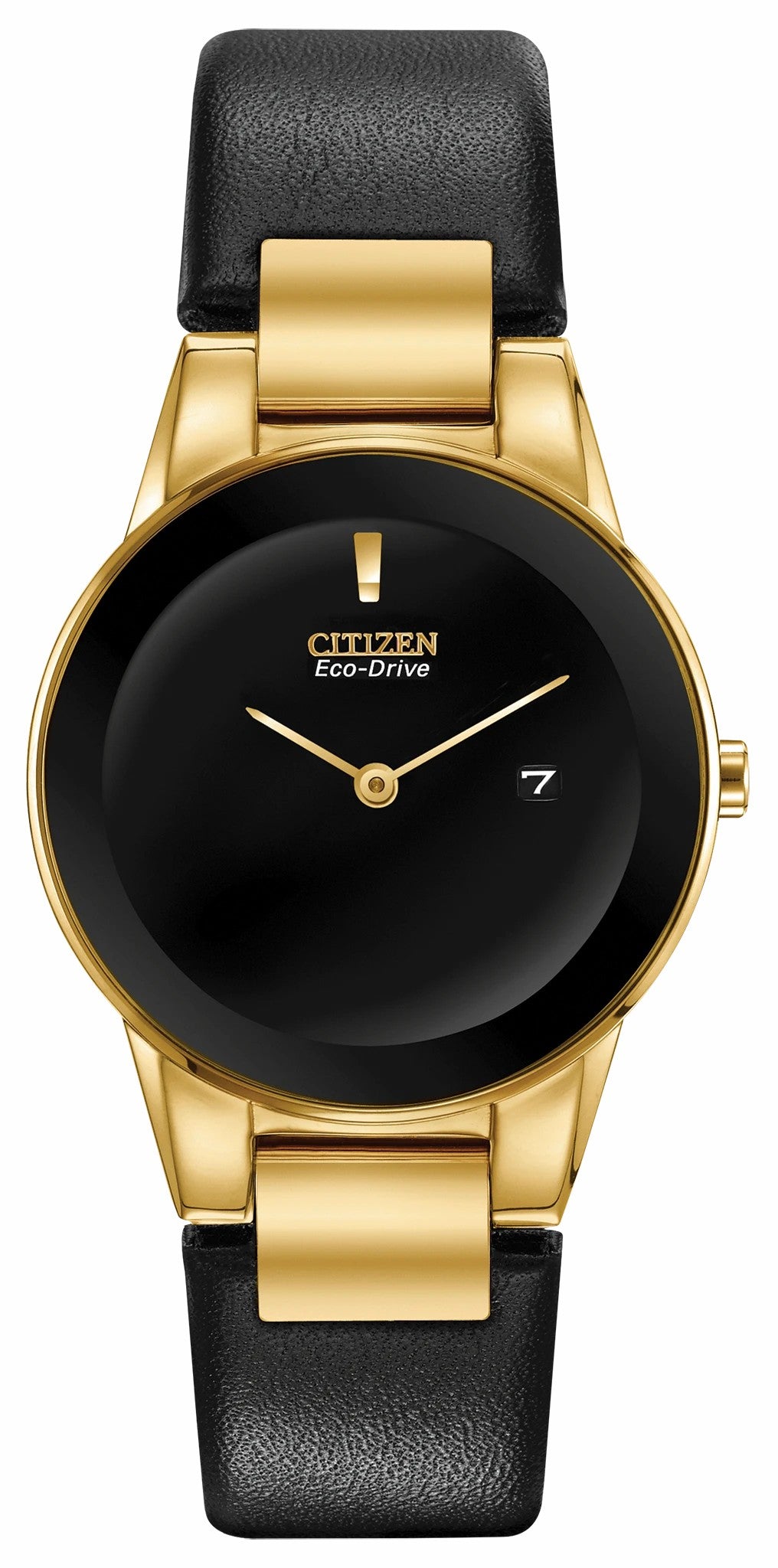 Citizen Citizen Axiom Ladies Eco-Drive Gold Black Dial Watch
