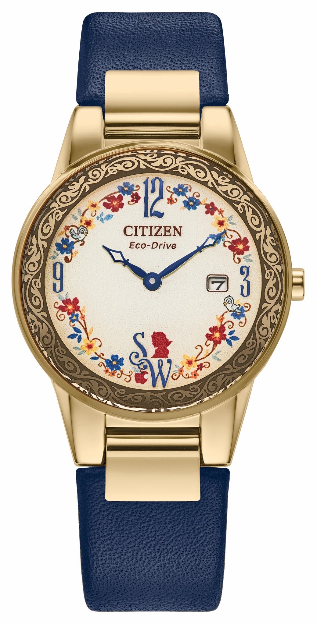 Citizen Snow White Flora Beige Dial Leather Strap GA1079-41W