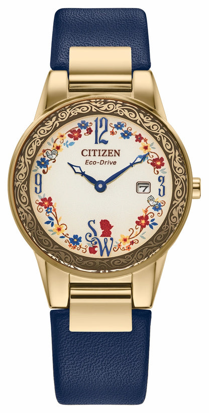 Citizen Snow White Flora Beige Dial Leather Strap GA1079-41W