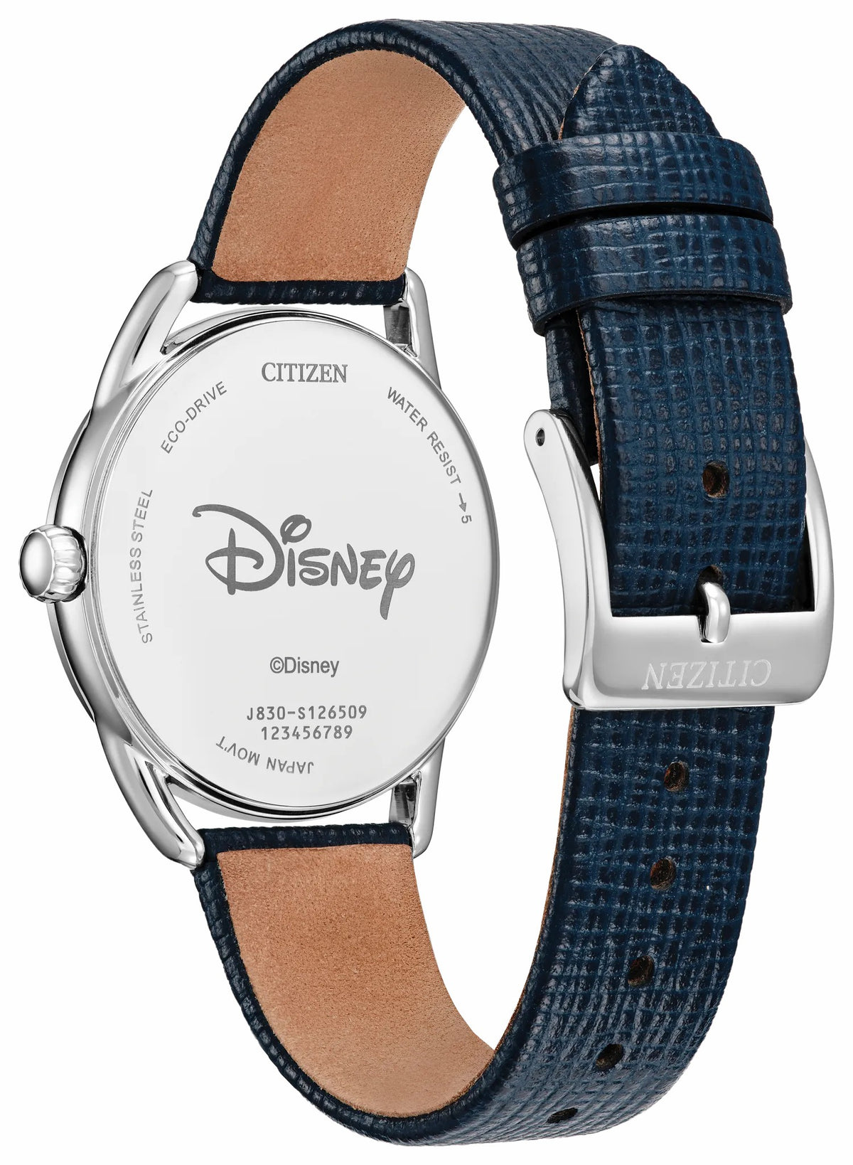 Citizen Mickey Mouse and Minnie Mouse Picnic Pedal Blue Dial Leather Strap FE7097-05W