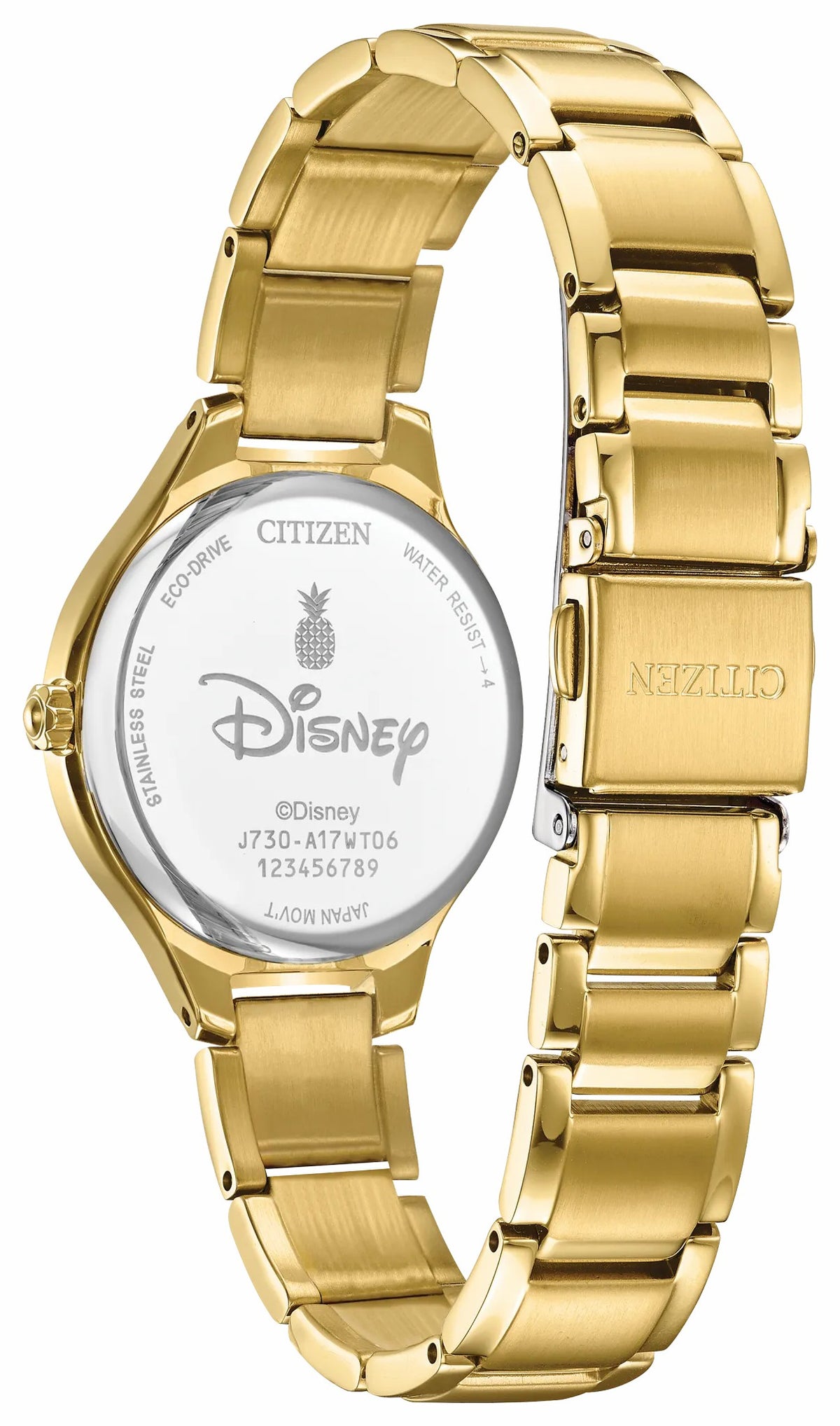 Citizen Aloha, Stitch! Blue Dial Stainless Steel Bracelet FE2108-59W