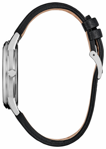 Citizen Sensational Six Road Trip Silver-Tone Dial Leather Strap FE7110-09W